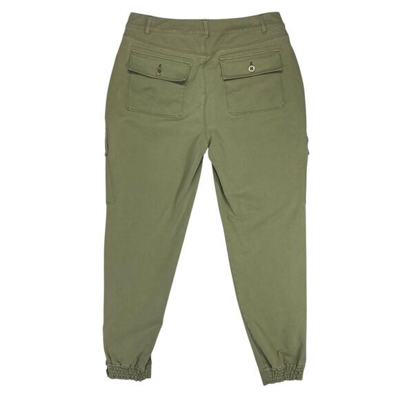 White House Black Market Cargo Joggers Womens 6 Green Outdoor Hiking Breathable - Picture 5 of 14